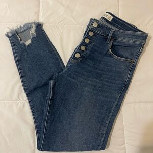 High rise super skinny ankle jeans